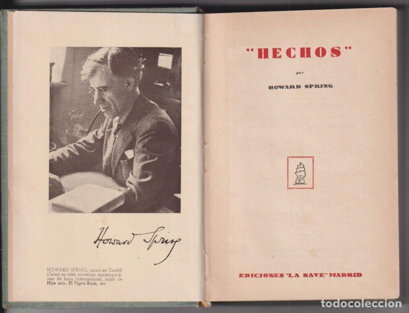 Libros: Hechos por Howard Spring. Ediciones la nave - Foto 1