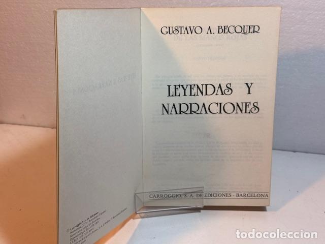 Libros: LEYENDAS Y NARRACIONES - Foto 2