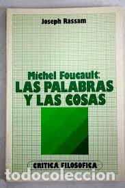 Livros em segunda m&atilde;o: Michel Foucault. Las palabras y las cosas. - Rassam, Joseph