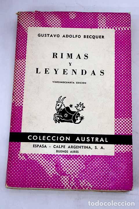 Libros: Rimas y Leyendas: B&eacute;cquer, Gustavo Adolfo.- B&eacute;cquer, Gustavo Adolfo - Foto 1