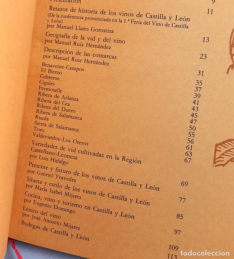 Libros: Los vinos de Castilla y Le&oacute;n. VV AA. Burgos, 1982 - Foto 3