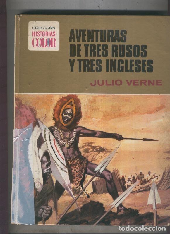 B&uuml;cher: Historias Color numero 07: Aventuras de tres rusos y tres ingleses (cello blanco lado lomo) - Julio