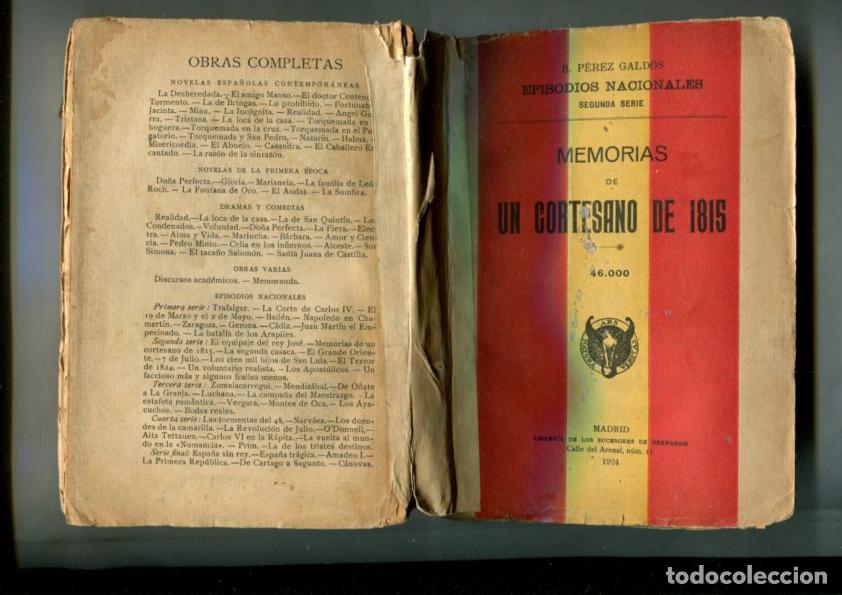 Libri di seconda mano: Memorias de un cortesano de 1815 - Benito Perez Galdos