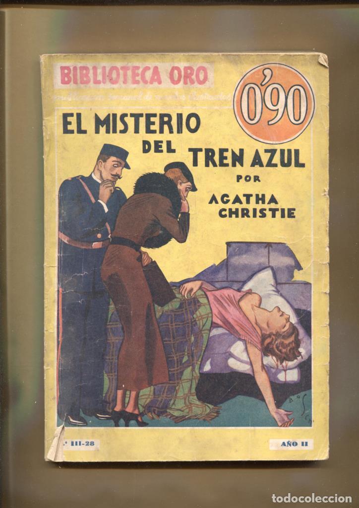 Libri di seconda mano: Biblioteca oro amarilla numero III-28: El misterio del tren azul (ejemplar aviejado) - Agatha Christ