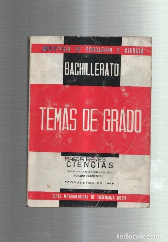 Livros em segunda m&atilde;o: Temas de grado bachillerato. Ciencias - Varios