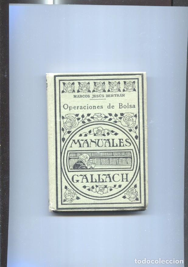 Libri di seconda mano: Manuales Gallach: Operaciones de bolsa - Marcos Jesus Bertran