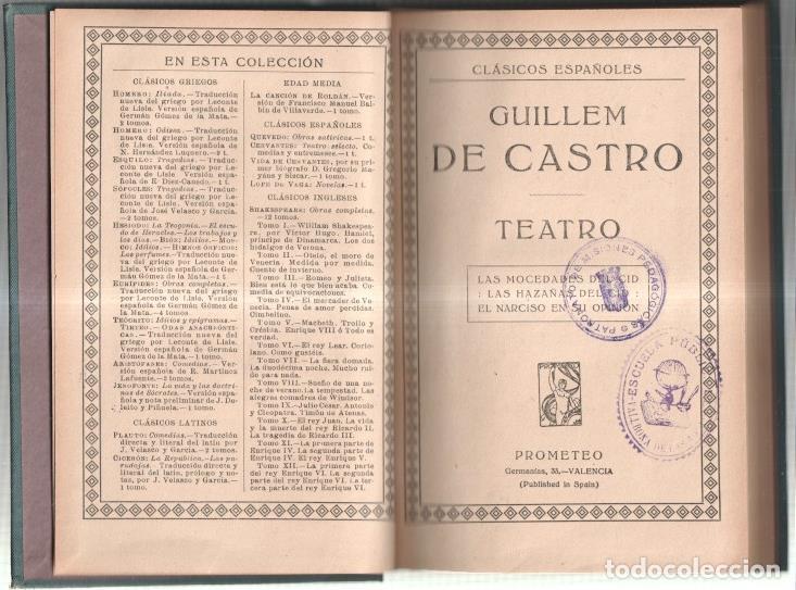 Libri di seconda mano: Teatro de Guillem de Castro - Guillem de Castro