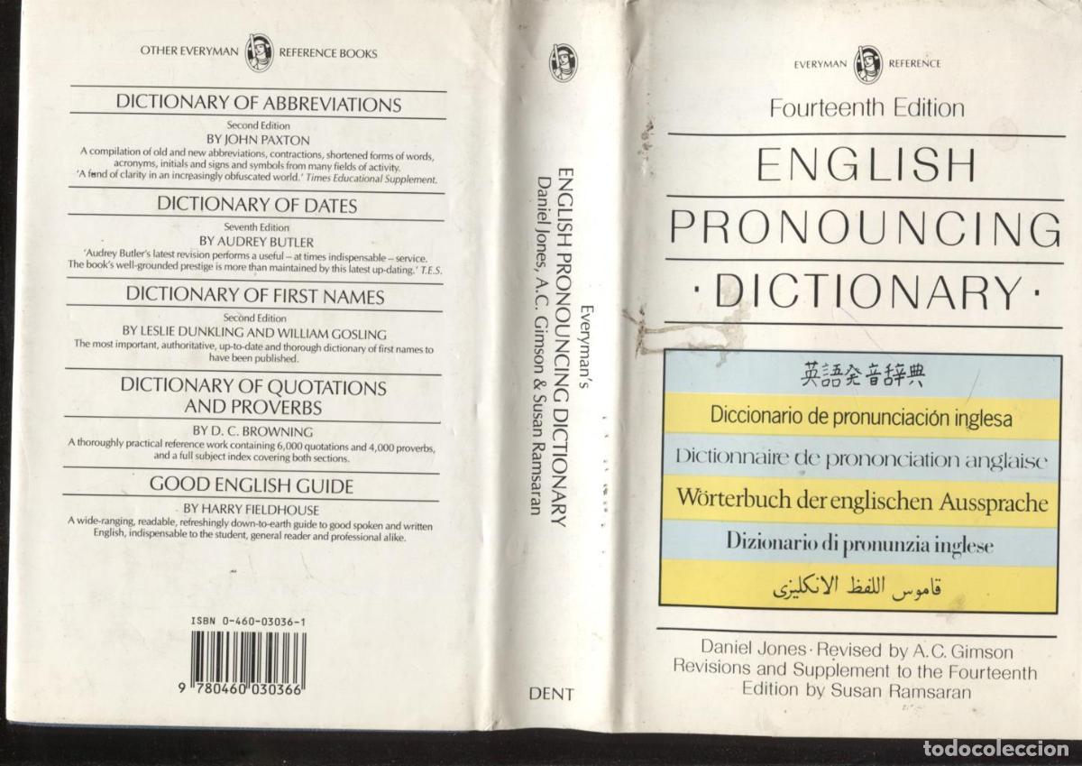 B&uuml;cher: English Pronouncing - Dictionary - - Varios