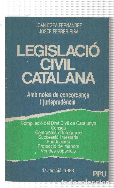Libros: Legislacio civil catalana - Varios - Foto 1