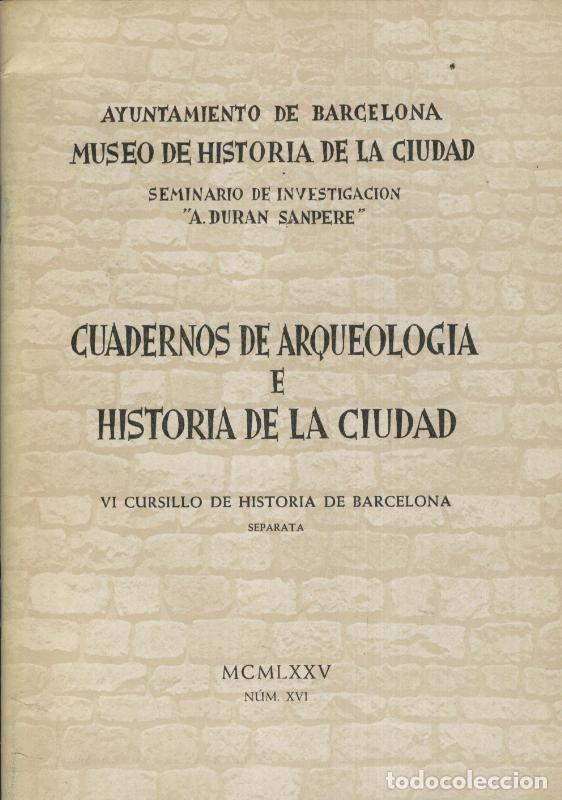 Libros: Cuadernos de Arqueologia e Historia de la ciudad - Varios - Foto 1