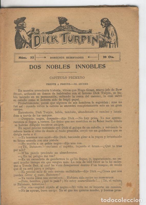 Libros: Folletin: Dick Turpin numero 32 - Varios - Foto 1