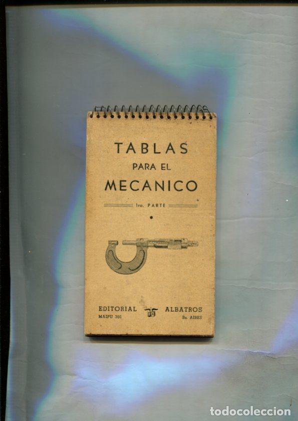 Libros: Tablas para el mecanico-1&ordf; parte - Varios - Foto 1