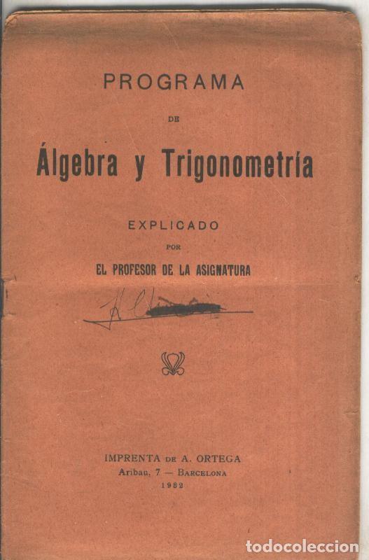 B&uuml;cher: Programa de Algebra y Trigonometria - Varios