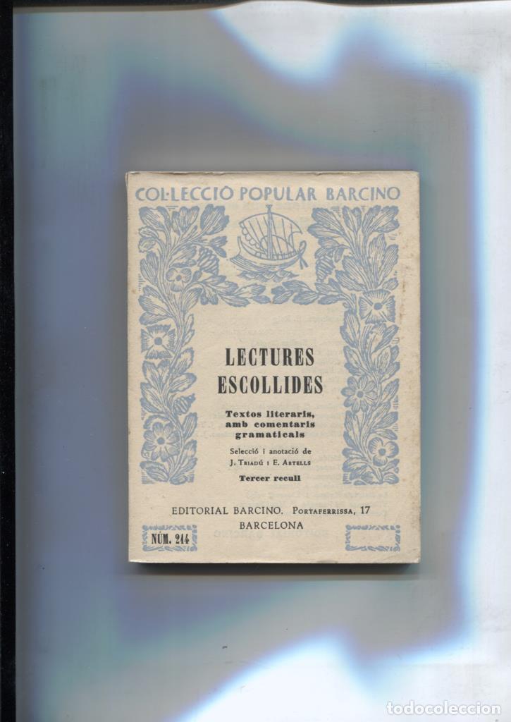 books: Lectures escollides numero 214: Tercer recull - varios