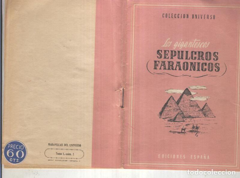 books: Coleccion Universo tomo I numero 02: Los gigantescos sepulcros faraonicos - Varios