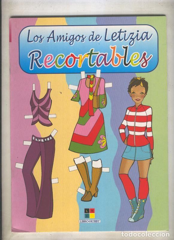 Libros: Recortables: Los amigos de Letizia - Varios - Foto 1