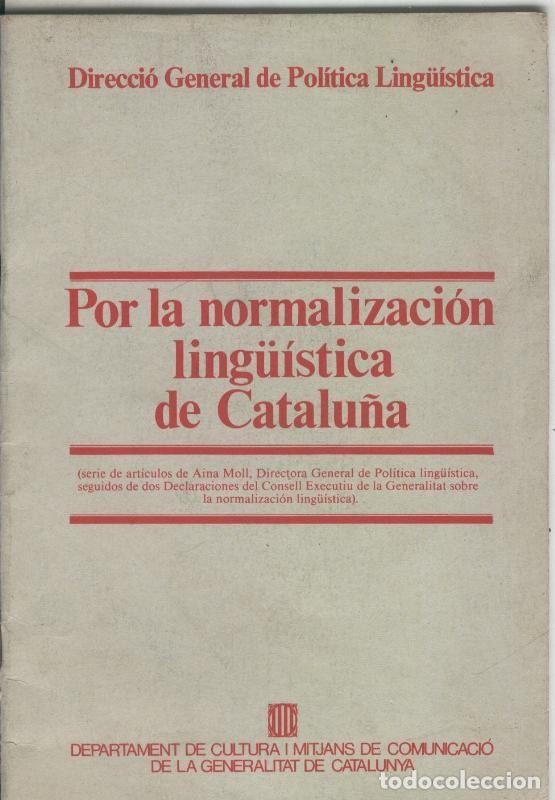 Livros em segunda m&atilde;o: Por la normalizacion linguistica de Catalu&ntilde;a - Varios