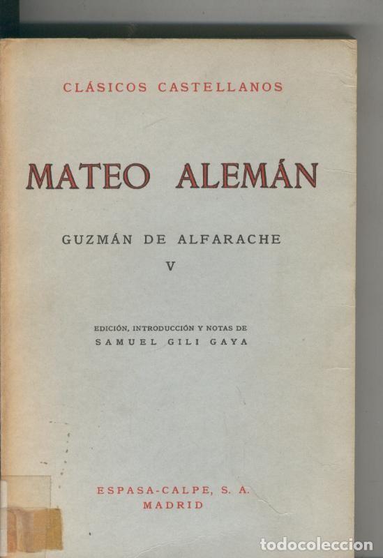 Libros: Guzman de Alfarache Tomo V - Mateo Aleman - Foto 1