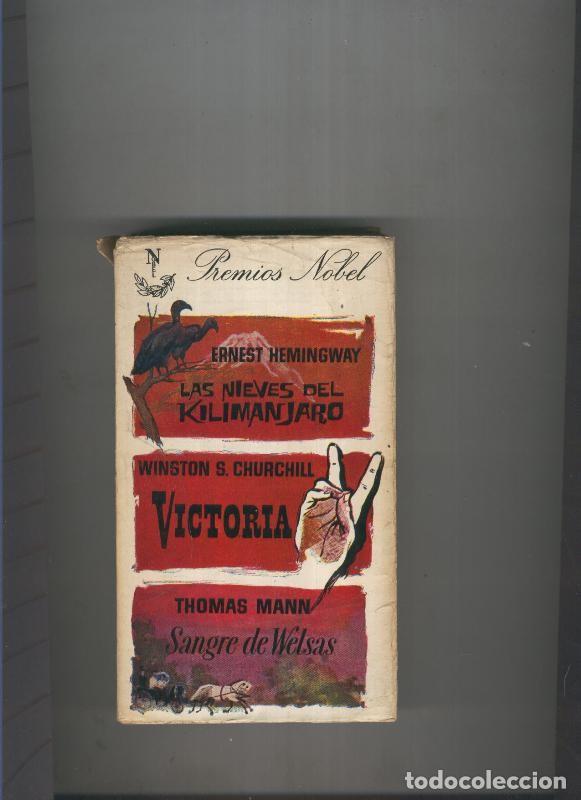 B&uuml;cher: Las nieves del Kilimajaro-Victoria-Sangre de Wrlsas - E. Hemingway, W.S, Churchill.T. Mann