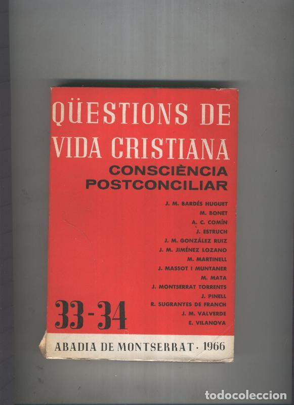Libri di seconda mano: Questions de vida cristiana:Consciencia postconciliar - Varios
