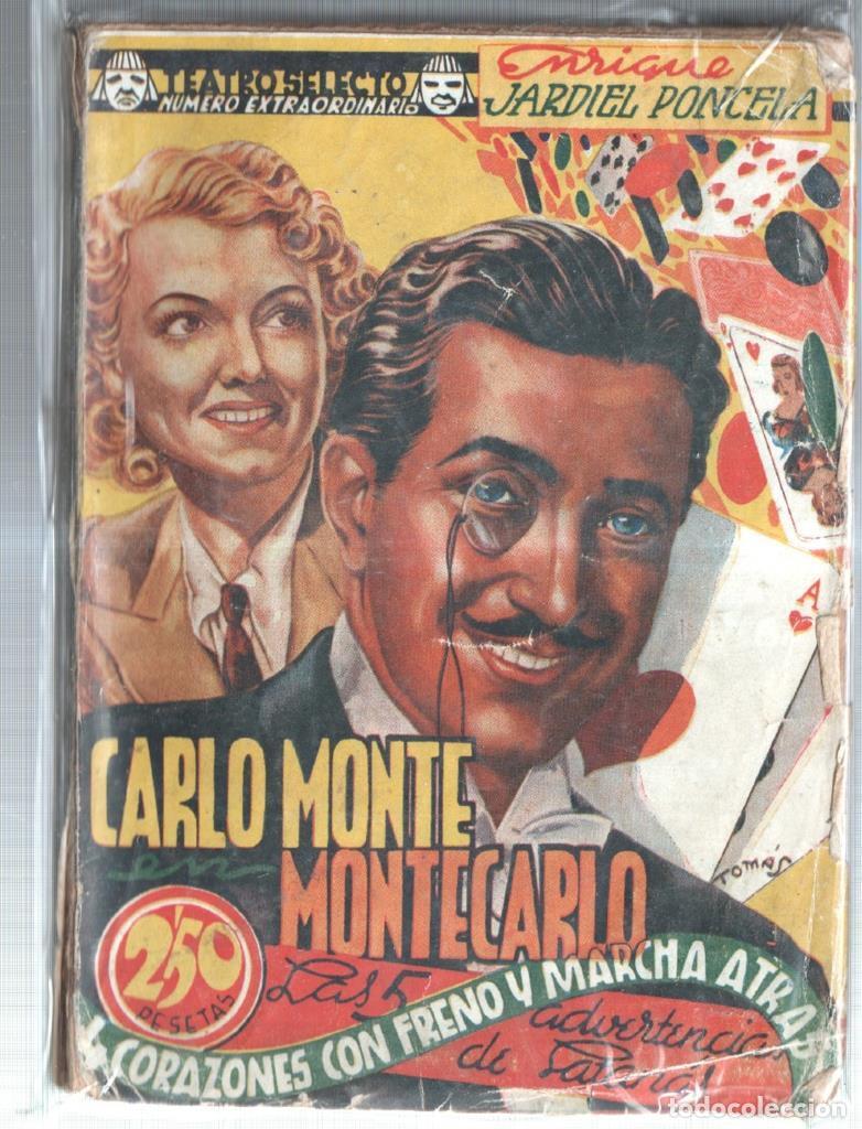 Libros: Carlo Monte en Monte Carlo- Cuatro corazones con freno y marcha atras- Las cinco advertencias de sat