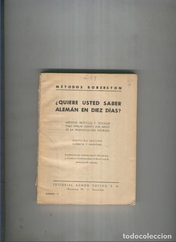 books: Quiere usted saber aleman en diez dias - Varios