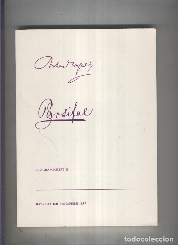 Libros: Programmheft II: Parsifal - Varios - Foto 1