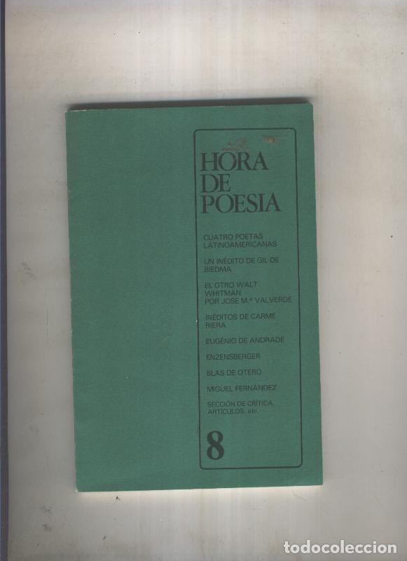 Libros: Hora de Poesia numero 8 - Varios - Foto 1
