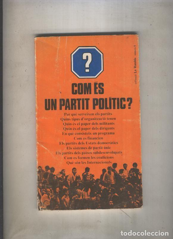 Libros: Com es un partit politic ? - Varios - Foto 1