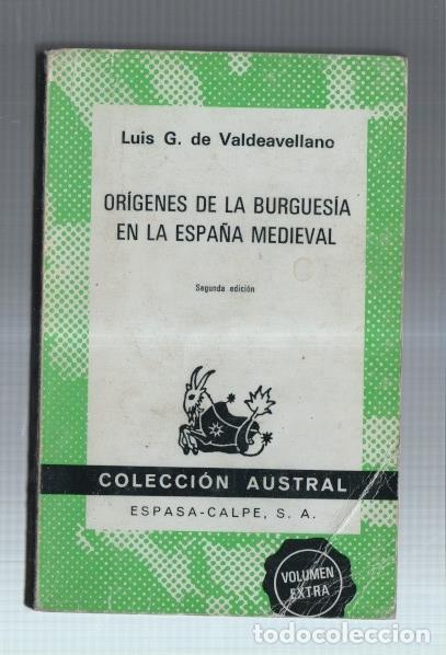 Livros em segunda m&atilde;o: Austral numero 1461: Origenes de la burguesia en la espa&ntilde;a medieval - Luis G. Valdeavellano