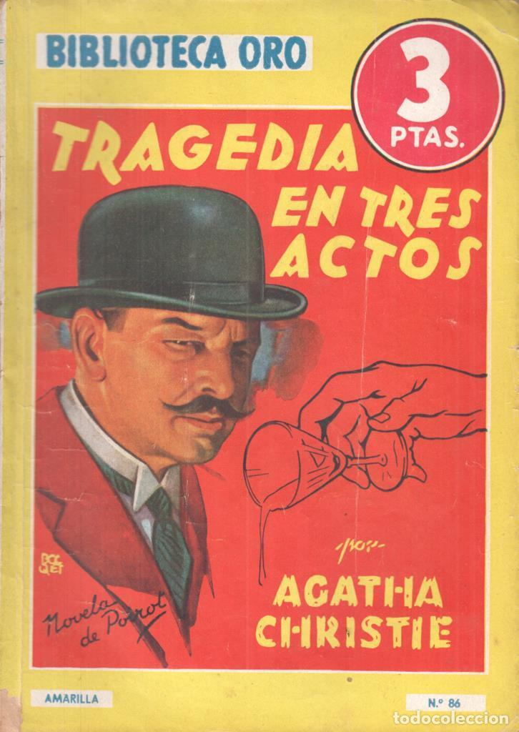 B&uuml;cher: Biblioteca Oro Amarilla numero 86: Tragedia en tres actos - Agatha Christie