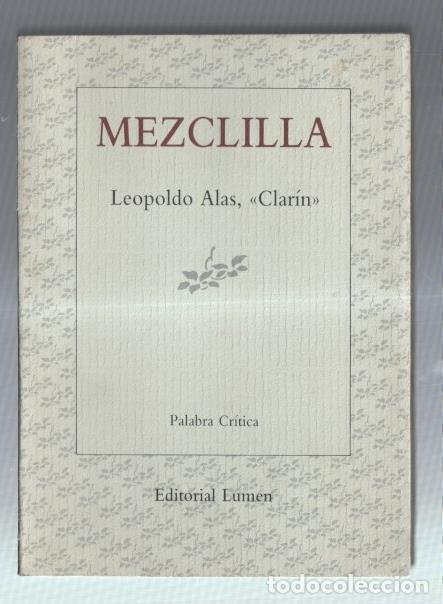 Livres: Palabra critica numero 3: Mezclilla - Leopoldo Alas Clarin
