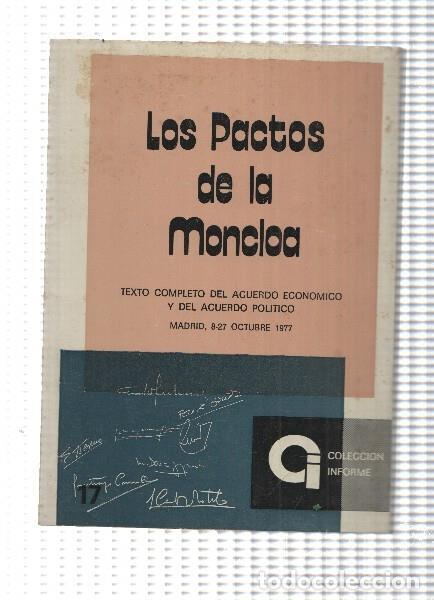 Libros: Los pactos de la Moncloa - Varios - Foto 1