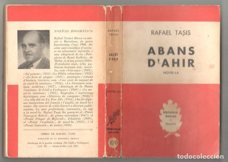 B&uuml;cher: Abans d'ahir - Rafael Tasis