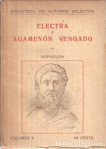 Libros: Electra o Agamenon Vengado - Sofocles