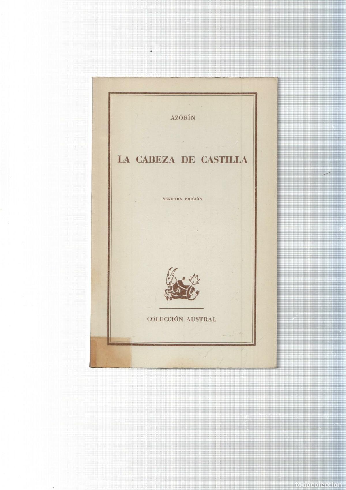 Libros: Coleccion Austral: La cabeza de Castilla - Azorin - Foto 2