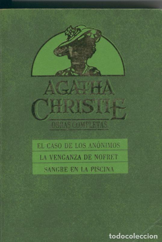 books: El caso de los anonimos-La venganza de Nofret-sangre en la piscina - Agatha Christie