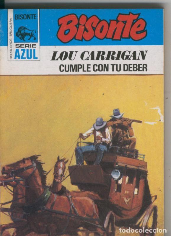 Libros: Bisonte serie azul numero 355: Cumple con tu deber - Lou Carrigan