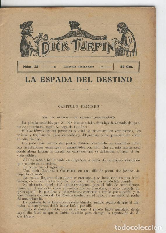 Libros: Folletin: Dick Turpin numero 13 - Varios - Foto 1