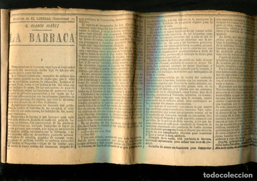Libros: Folletin de El Liberal de Barcelona: La Barraca de Vicente Blasco Iba&ntilde;ez - A.Schneider