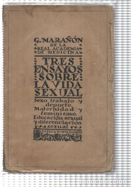 Libri di seconda mano: Tres ensayos sobre la vida sexual - G. Mar&ntilde;on