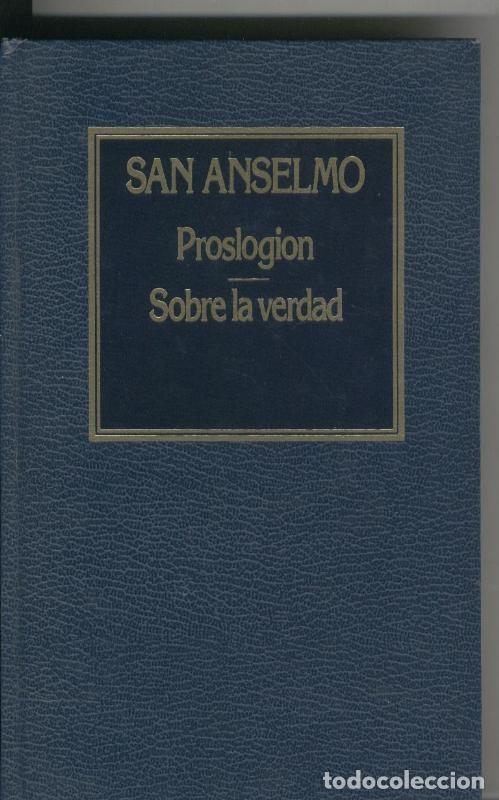 B&uuml;cher: Proslogion Sobre la verdad - San Anselmo