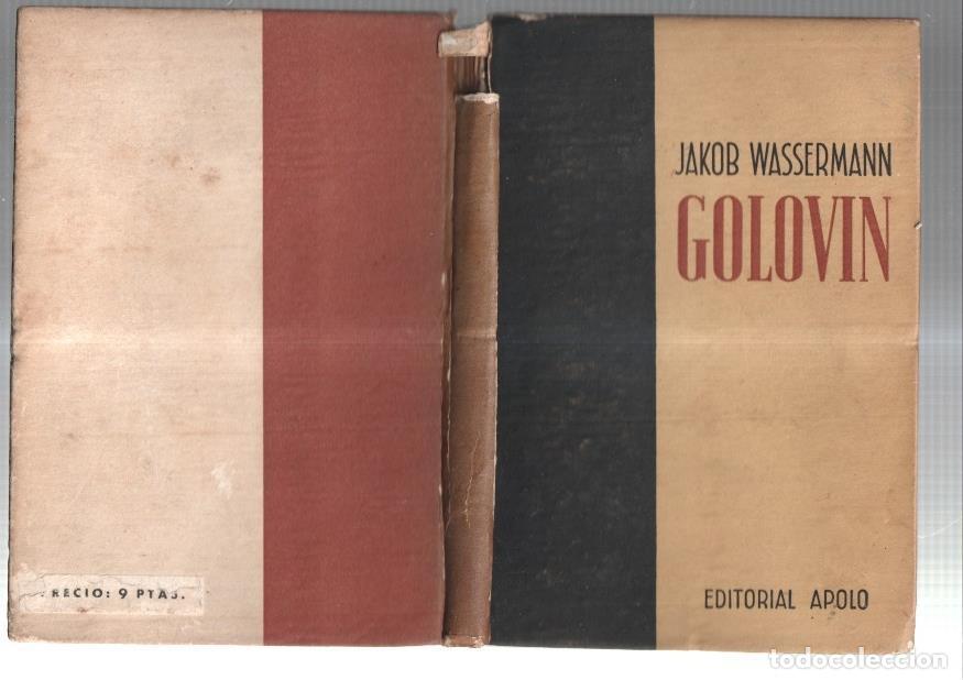 B&uuml;cher: Golovin (lomo cubierta estropeado y con cello segun imagen) - Jakob Wassermann