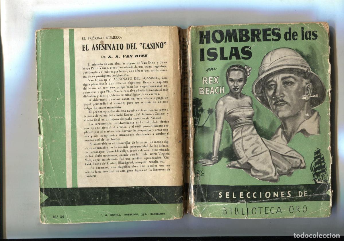 Libri di seconda mano: Hombres de las islas (aviejada, cubierta suelta y cogida con cello al lomo) - Rex Beach