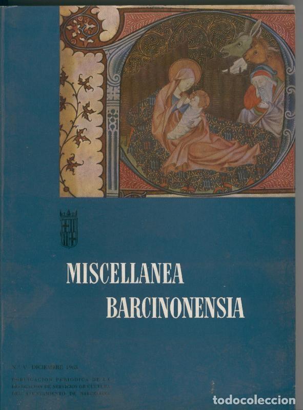 Libros: Miscellanea Barcinonensia numero 05 - Varios - Foto 1