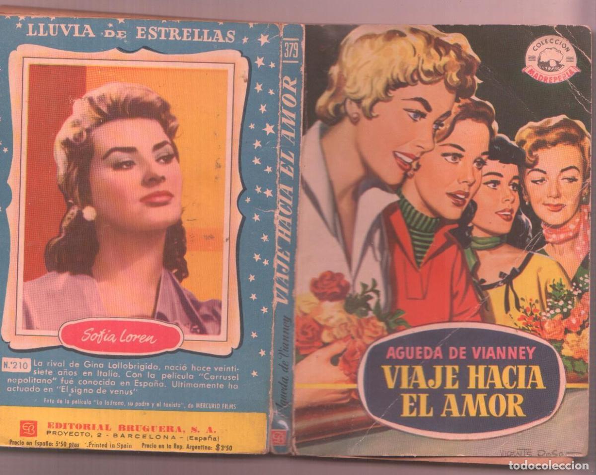 Libros: Coleccion Madreperla numero 210: Viaje hacia el amor (trasera foto Sofia Loren) - Agueda de Vianney