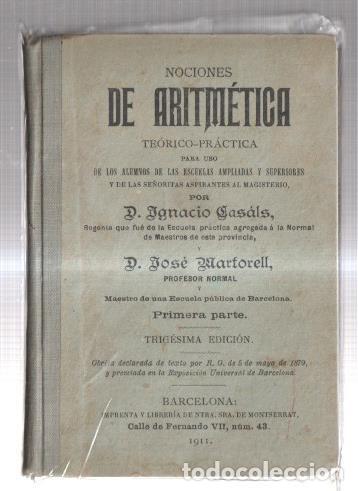 Libri di seconda mano: Nociones de aritmetica.Teorico-Practica - Ignacio Casals y Jose Martorell