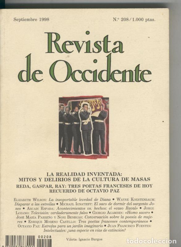 Libros: Revista de Occidente numero 208, septiembre 1998 - Varios