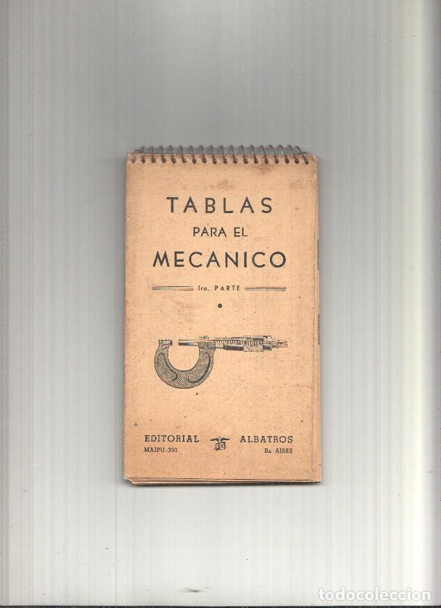 Libros: Tablas para el mecanico, primera parte - Varios - Foto 1