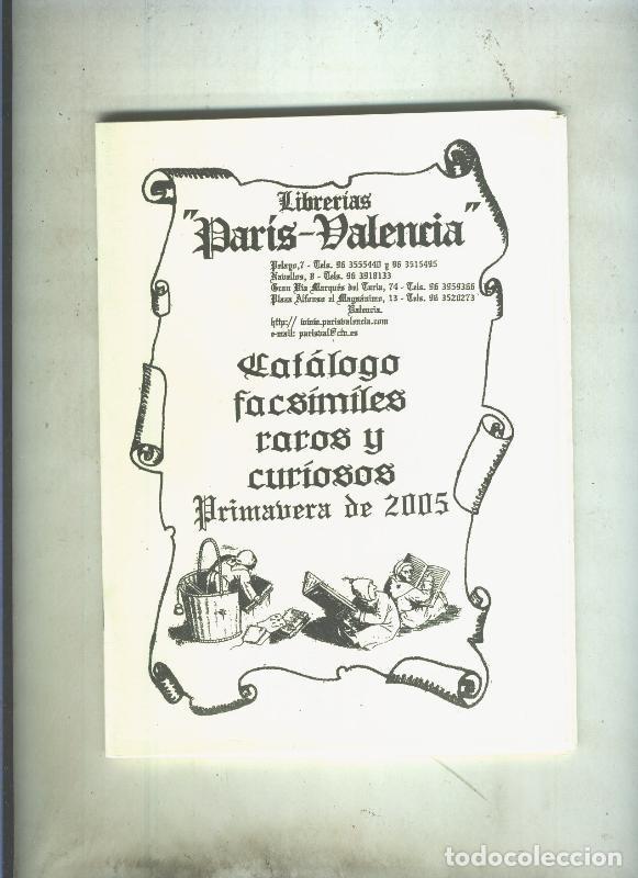 Libros: Catalogo de Libreria Paris Valencia primavera 2005 - Varios - Foto 1